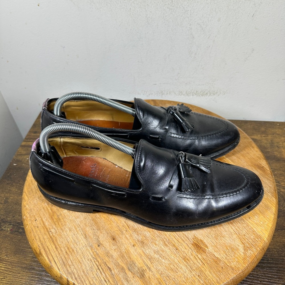 Allen Edmonds Grayson Black Leather Tassel Loafers Mens 10 B 8217 USA Made